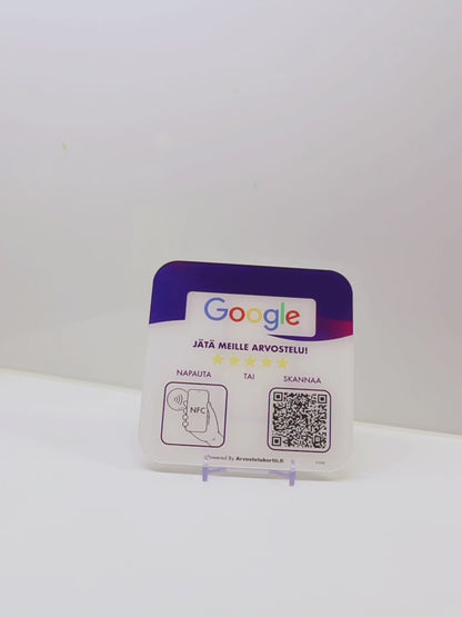 Google arvostelukortti